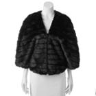Lenore By La Regale Faux-fur Capelet, Women's, Size: S-m, Black