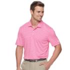 Men's Fila Sport Golf&reg; Regular-fit Pro Core Feeder-striped Performance Polo, Size: Xl, Dark Pink