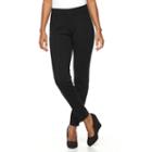Women's Croft & Barrow&reg; Pull-on Skinny Ponte Pants, Size: M Short, Black