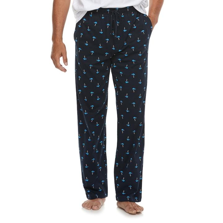Men's Croft & Barrow&reg; True Comfort Knit Lounge Pants, Size: Xl, Dark Blue