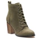 Candie's&reg; Couture Women's Block Heel Ankle Boots, Teens, Size: Medium (8), Green