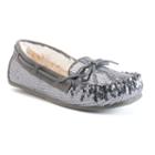 So&reg; Women's Moccasin Shoes, Girl's, Size: Medium (9), Grey