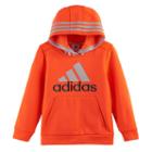Boys 4-7x Adidas Logo Graphic Hooded Pullover, Size: 7x, Brt Red