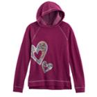 Girls 7-16 & Plus Size So&reg; Sequin Fleece Sweatshirt, Size: 16 1/2, Drk Purple