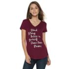 Women's Apt. 9&reg; Graphic V-neck Tee, Size: Xl, Dark Red