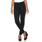 Women's Croft & Barrow&reg; Pull-on Skinny Ponte Pants, Size: Large, Black