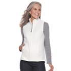 Women's Croft & Barrow&reg; Quilted Knit Vest, Size: Small, White