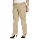 Plus Size Lee Maxwell Modern Fit Curvy Dress Pants, Women's, Size: 16 - Regular, Med Beige