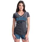 Women's Carolina Panthers Burnout Rush Tee, Size: Small, Black