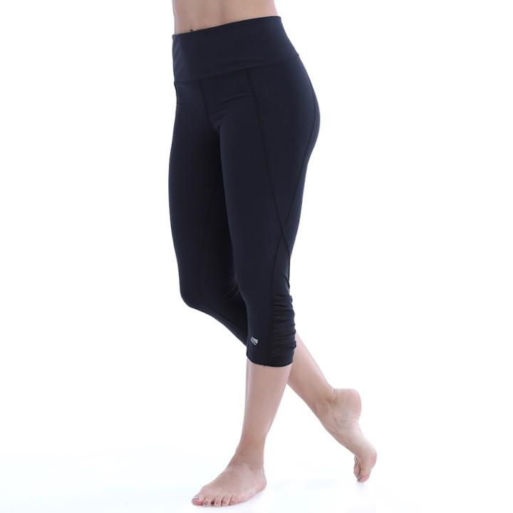 Women's Marika Carrie High-waisted Tummy Control Capri Leggings, Size: Large, Black
