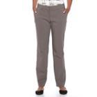 Women's Apt. 9&reg; Torie Straight-leg Dress Pants, Size: 16, Grey