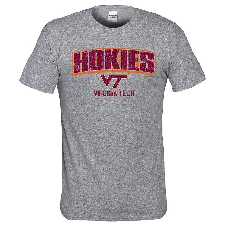 Men's Virginia Tech Hokies Operator Tee, Size: Medium, Med Grey