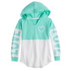 Girls 7-16 & Plus Size Miss Chievous Long Sleeve Colorblock Hoodie Sweatshirt, Size: Medium, Brt Green