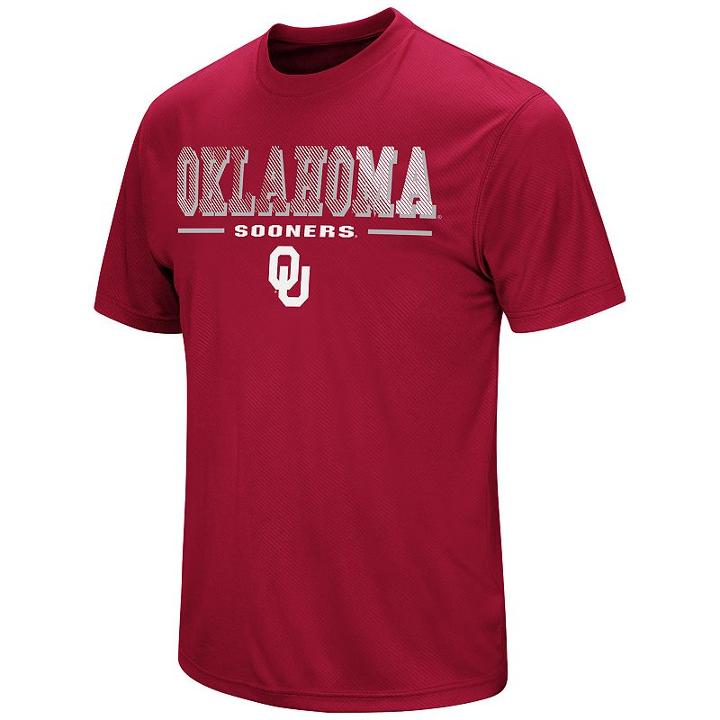 Men's Colosseum Oklahoma Sooners Embossed Tee, Size: Large, Med Red