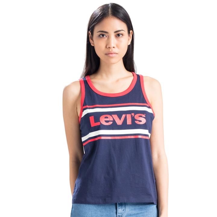 Women's Levi's&reg; Graphic Scoopneck Tank, Size: Medium, White