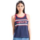 Women's Levi's&reg; Graphic Scoopneck Tank, Size: Medium, White