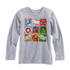 Boys 4-10 Jumping Beans&reg; Marvel The Avengers Spider-man, Iron Man, The Hulk & Captain America Grid Graphic Tee, Size: 7x, Med Grey