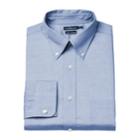 Men's Croft & Barrow&reg; True Comfort Fitted Oxford Stretch Dress Shirt, Size: 14.5-32/33, Light Blue