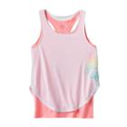 Girls Plus Size So&reg; Racerback Double-layer Tank Top, Girl's, Size: 20 1/2, Brt Pink