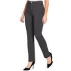 Women's Gloria Vanderbilt Amanda Slimming High-waisted Ponte Pants, Size: 10 T/l, Light Grey