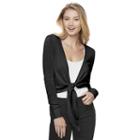 Juniors' Candie's&reg; Tie Front Cardigan, Girl's, Size: Medium, Black