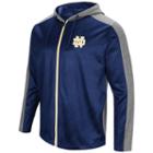 Men's Campus Heritage Notre Dame Fighting Irish Sleet Full-zip Hoodie, Size: Large, Dark Blue
