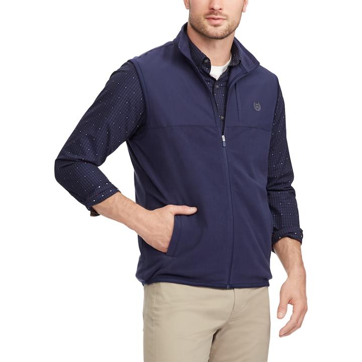 Men's Chaps Classic-fit Microfleece Vest, Size: Xl, Blue (navy)