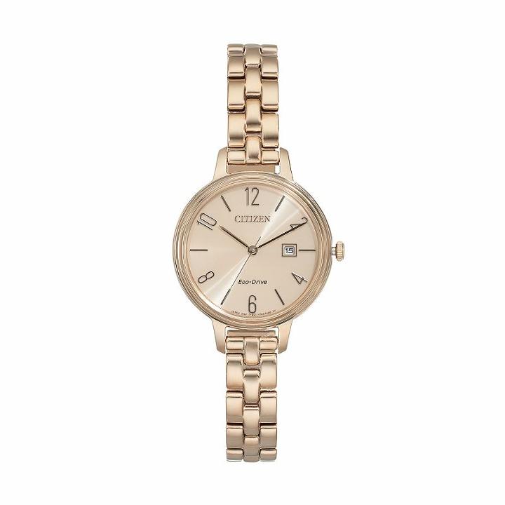 Citizen Eco-drive Women's Chandler Stainless Steel Watch - Ew2443-55x, Size: Medium, Pink