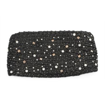 Women's Manhattan Accessories Co. Rhinestone Studded Headwrap, Black