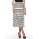 Women's Dana Buchman Princess Seam Midi Skirt, Size: Small, Beig/green (beig/khaki)