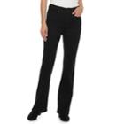 Women's Croft & Barrow&reg; Classic Bootcut Jeans, Size: 10 T/l, Black