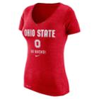 Women's Nike Ohio State Buckeyes Franchise Tee, Size: Xl, Red