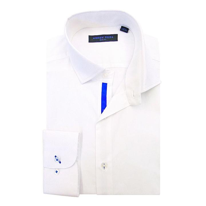 Men's Andrew Fezza Slim-fit Comfort Flex Collar Dress Shirt, Size: 16.5, White
