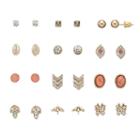 Mudd&reg; Butterfly, Bird, Leaf & Evil Eye Stud Earring Set, Women's, Multicolor