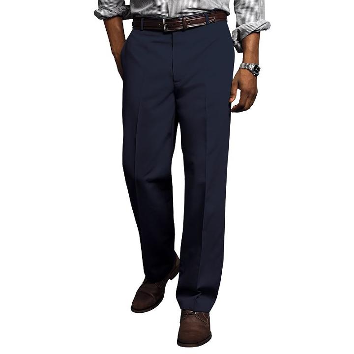 Dockers&reg; Comfort-waist D3 Classic-fit Full-elastic Flat-front Pants - Men, Size: 32x30, Blue