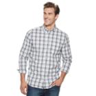 Big & Tall Sonoma Goods For Life&trade; Flexwear Poplin Button-down Shirt, Men's, Size: Xxl Tall, Med Grey
