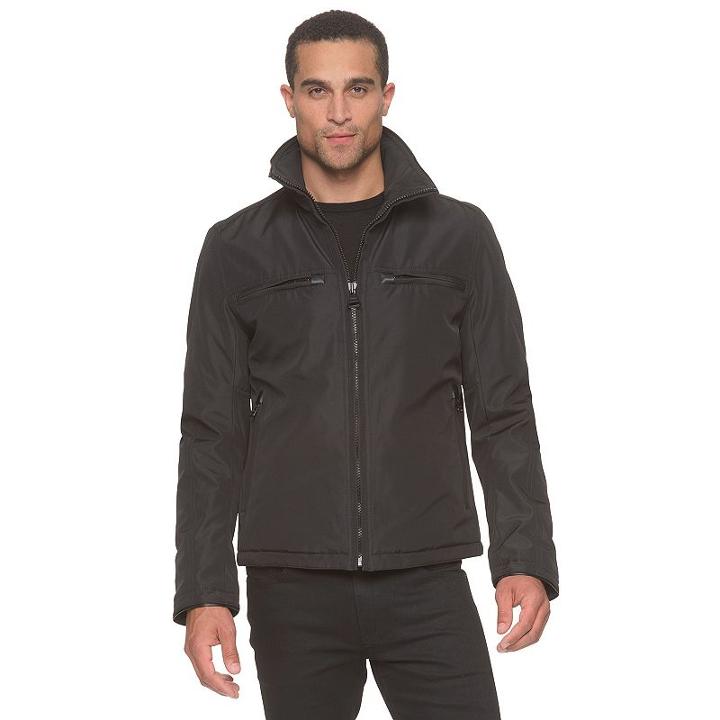 Men's Am Studio By Andrew Marc City Jacket, Size: Xl, Black