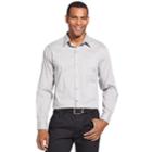 Men's Van Heusen Traveler Stretch Slim-fit No-iron Button-down Shirt, Size: Small, Grey