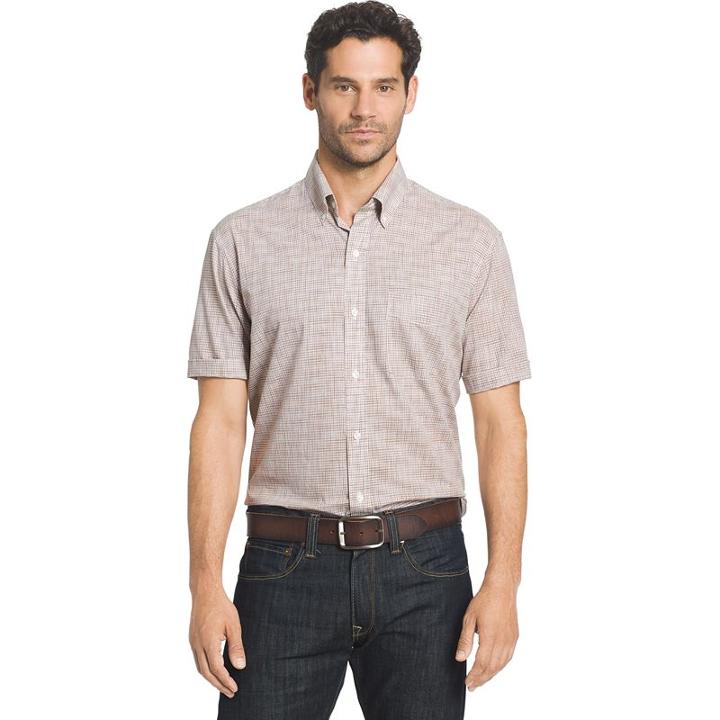 Big & Tall Arrow Coastal Cove Classic-fit Plaid Button-down Shirt, Men's, Size: Xxl Tall, Med Brown