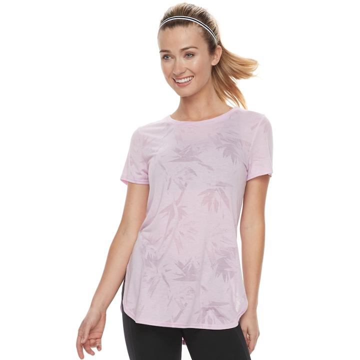 Women's Tek Gear&reg; High Slit Tunic Tee, Size: Medium, Lt Purple
