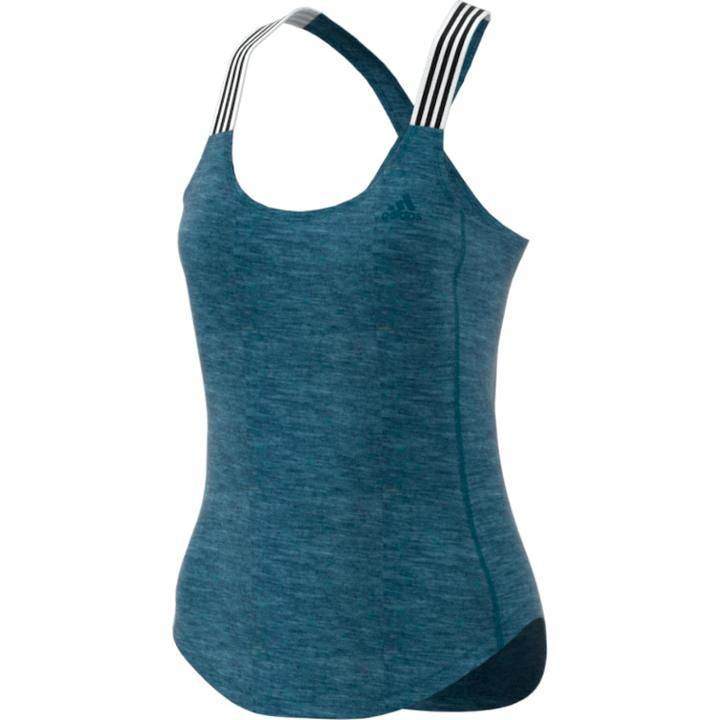Women's Adidas Performer 3-stripes Tank, Size: Small, Blue