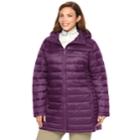 Plus Size Columbia Frosted Ice Hooded Puffer Jacket, Women's, Size: 2xl, Brt Purple