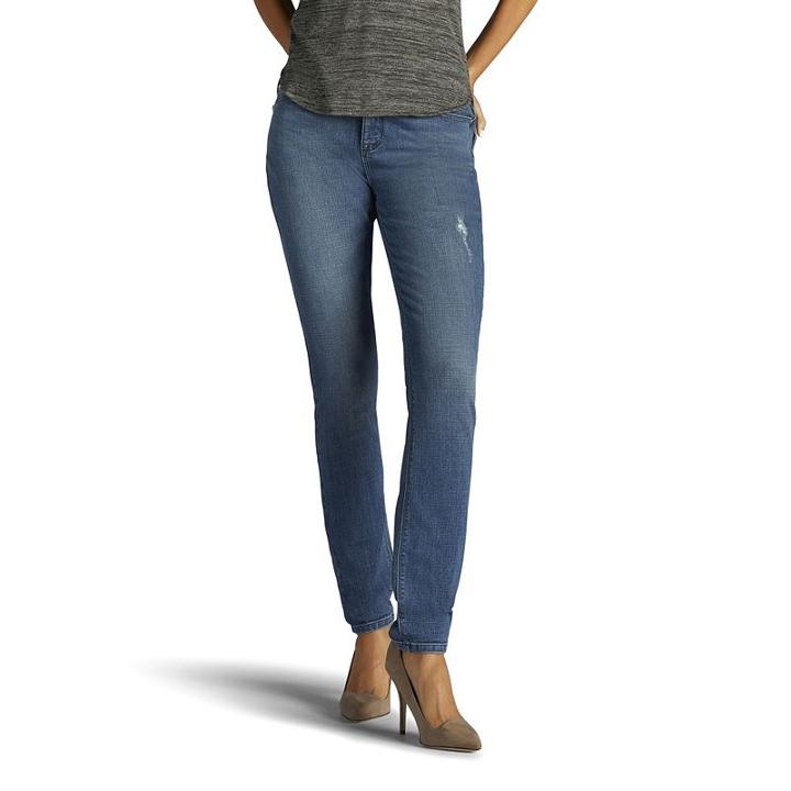 Women's Lee Faith Modern Fit Skinny Dream Jeans, Size: 16 Avg/reg, Dark Blue