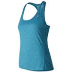 Women's New Balance Racerback Workout Tank, Size: Large, Dark Blue