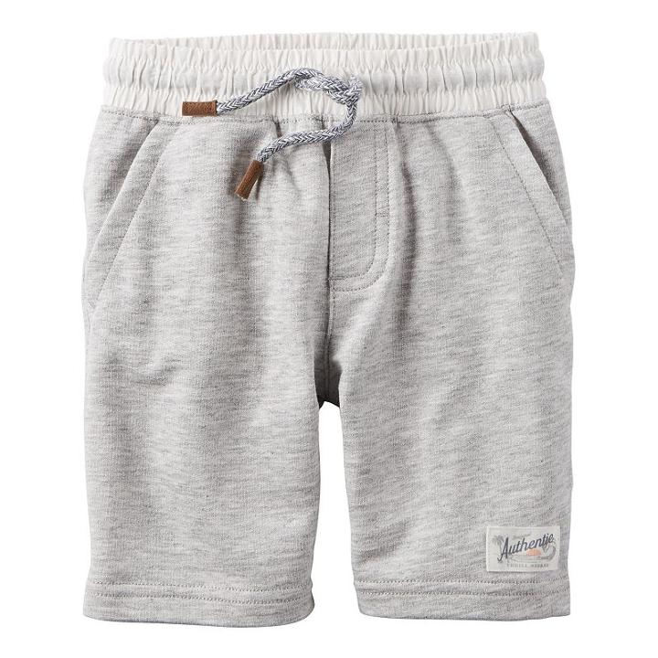 Boys 4-8 Carter's Solid Pull-on Shorts, Boy's, Size: 8, Light Grey