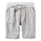 Boys 4-8 Carter's Solid Pull-on Shorts, Boy's, Size: 8, Light Grey