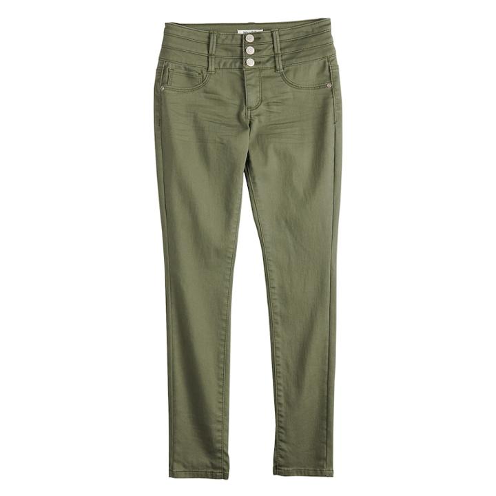 Girls 7-16 & Plus Size Mudd&reg; Jeggings, Size: 12, Green