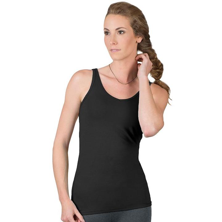 Women's Soybu Lola Scoopneck Yoga Tank, Size: Small, Black