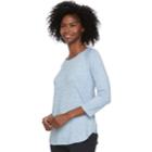 Women's Sonoma Goods For Life&trade; Supersoft Crewneck Tee, Size: Xxl, Light Blue