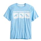 Boys 8-20 The Struggle Is Real T. Rex Graphic Tee, Size: Large, Turquoise/blue (turq/aqua)